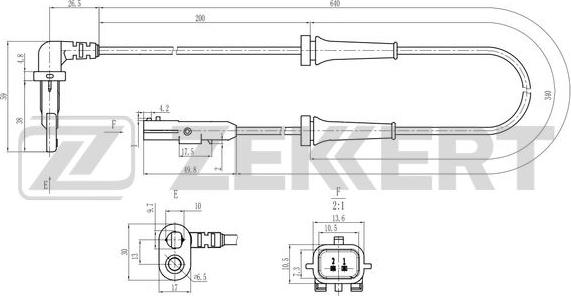 Zekkert SE-6211 - Senzor,turatie roata aaoparts.ro