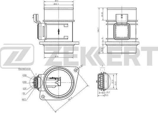 Zekkert SE-1092 - Senzor, presiune galerie admisie aaoparts.ro