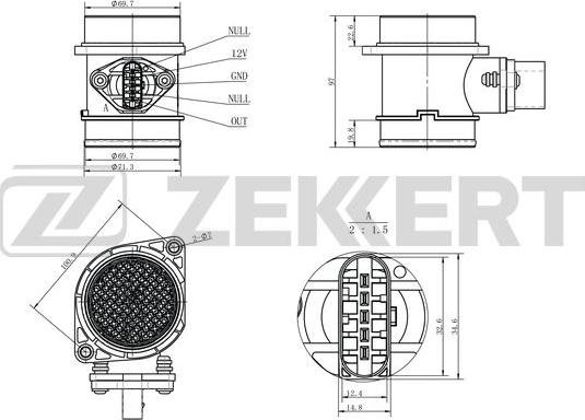 Zekkert SE-1064 - Senzor, presiune galerie admisie aaoparts.ro