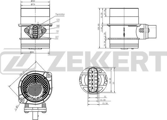 Zekkert SE-1019 - Senzor debit aer aaoparts.ro
