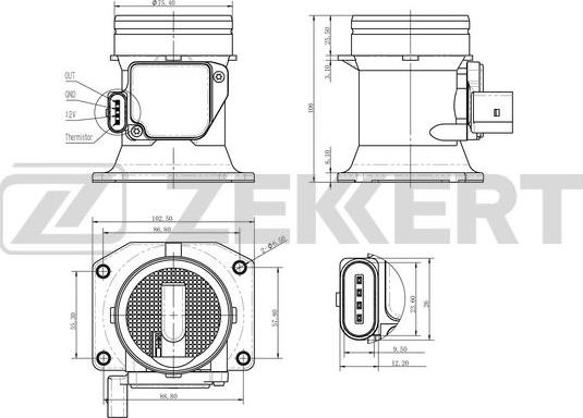 Zekkert SE-1012 - Senzor debit aer aaoparts.ro