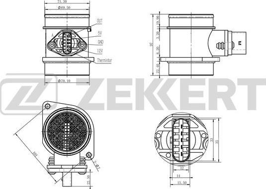 Zekkert SE-1021 - Senzor debit aer aaoparts.ro