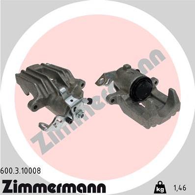 Zimmermann 600.3.10008 - Etrier frana aaoparts.ro