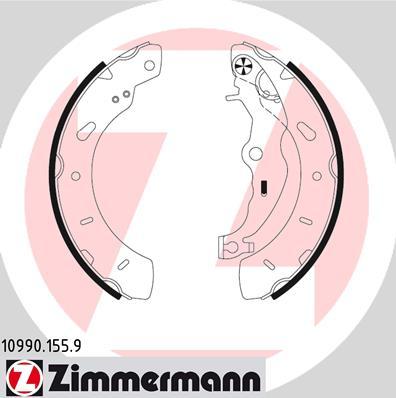 Zimmermann 10990.155.9 - Set saboti frana aaoparts.ro