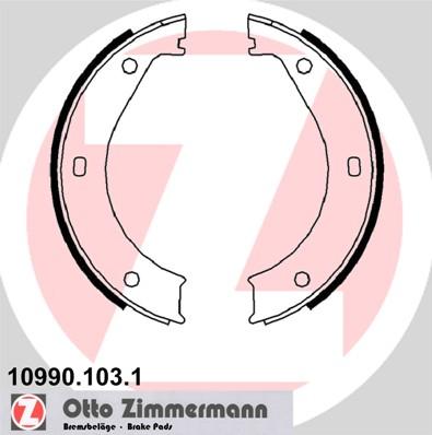 Zimmermann 10990.103.1 - Set saboti frana, frana de mana aaoparts.ro