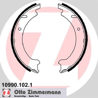 Zimmermann 10990.102.1 - Set saboti frana, frana de mana aaoparts.ro