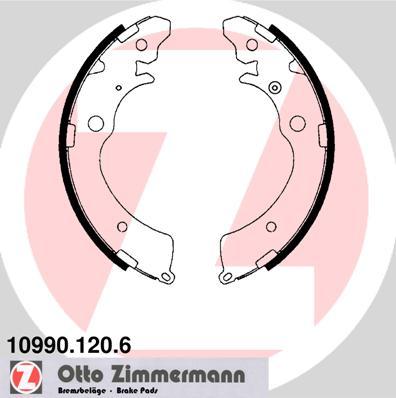 Zimmermann 10990.120.6 - Set saboti frana aaoparts.ro
