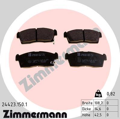Zimmermann 24423.150.1 - Set placute frana,frana disc aaoparts.ro