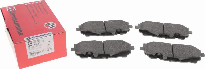 Zimmermann 25861.170.2 - Set placute frana,frana disc aaoparts.ro