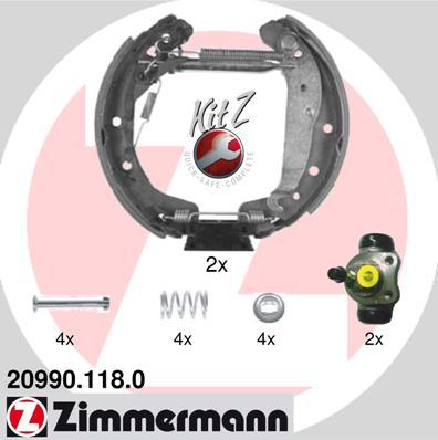Zimmermann 20990.118.0 - Set saboti frana aaoparts.ro