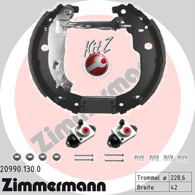 Zimmermann 20990.130.0 - Set saboti frana aaoparts.ro