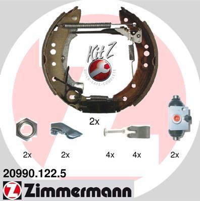 Zimmermann 20990.122.5 - Set saboti frana aaoparts.ro