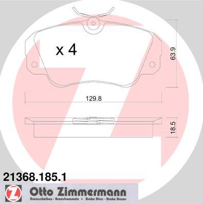 Zimmermann 21368.185.1 - Set placute frana,frana disc aaoparts.ro