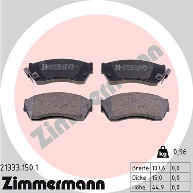 Zimmermann 21333.150.1 - Set placute frana,frana disc aaoparts.ro