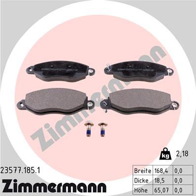 Zimmermann 23577.185.1 - Set placute frana,frana disc aaoparts.ro