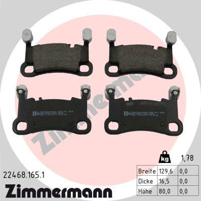 Zimmermann 22468.165.1 - Set placute frana,frana disc aaoparts.ro