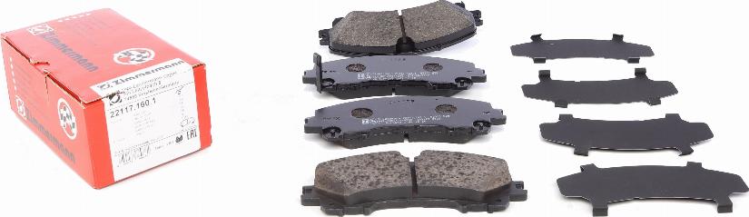 Zimmermann 22117.160.1 - Set placute frana,frana disc aaoparts.ro