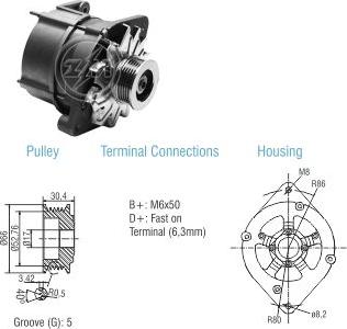 ZM ZM 90.101.01 - Generator / Alternator aaoparts.ro