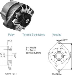 ZM ZM 90.101.13 - Generator / Alternator aaoparts.ro