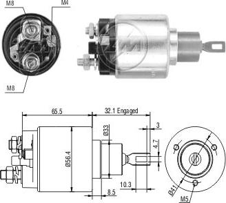 ZM ZM971 - Solenoid, electromotor aaoparts.ro