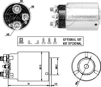 ZM ZM 4-861 - Solenoid, electromotor aaoparts.ro