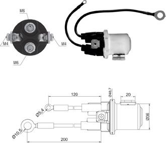 ZM ZM 428 - Solenoid, electromotor aaoparts.ro