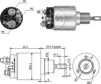 ZM ZM4775 - Solenoid, electromotor aaoparts.ro