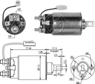 ZM ZM-693 - Solenoid, electromotor aaoparts.ro
