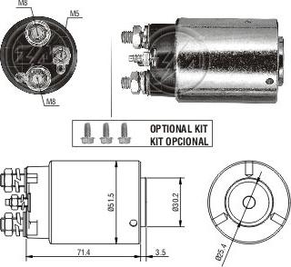 ZM ZM-861 - Solenoid, electromotor aaoparts.ro
