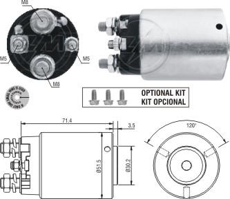 ZM ZM 862 - Solenoid, electromotor aaoparts.ro
