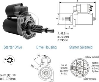 ZM ZM 80.110.01 - Starter aaoparts.ro