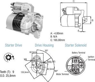 ZM ZM 80.201.11 - Starter aaoparts.ro