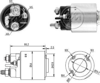 ZM ZM3497 - Solenoid, electromotor aaoparts.ro