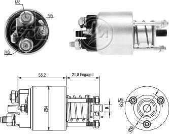 ZM ZM2397 - Solenoid, electromotor aaoparts.ro