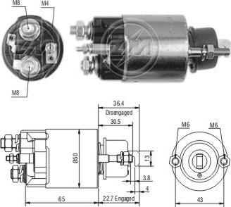 ZM ZM 701 - Solenoid, electromotor aaoparts.ro