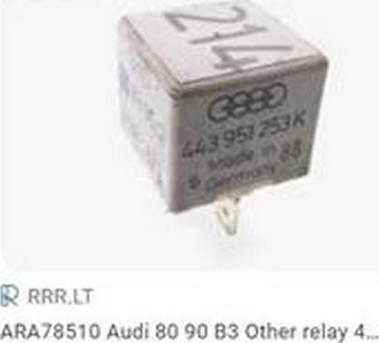 ZPY 443951253K - Releu, ventilator radiator aaoparts.ro