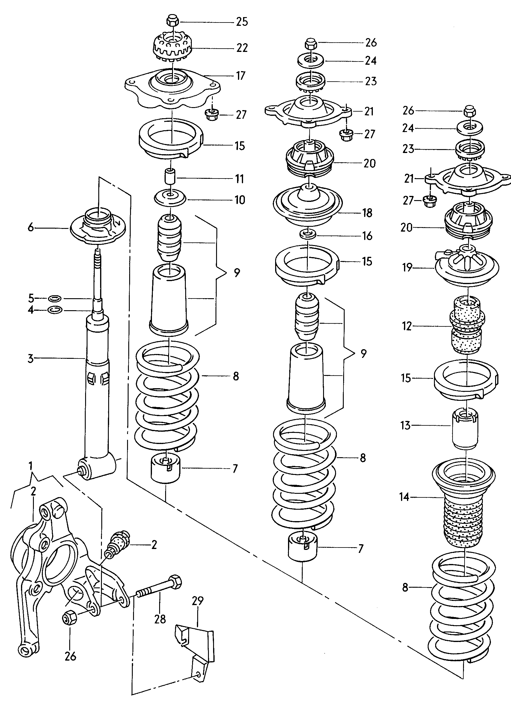 VAG 4A5 513 031 - Amortizor aaoparts.ro