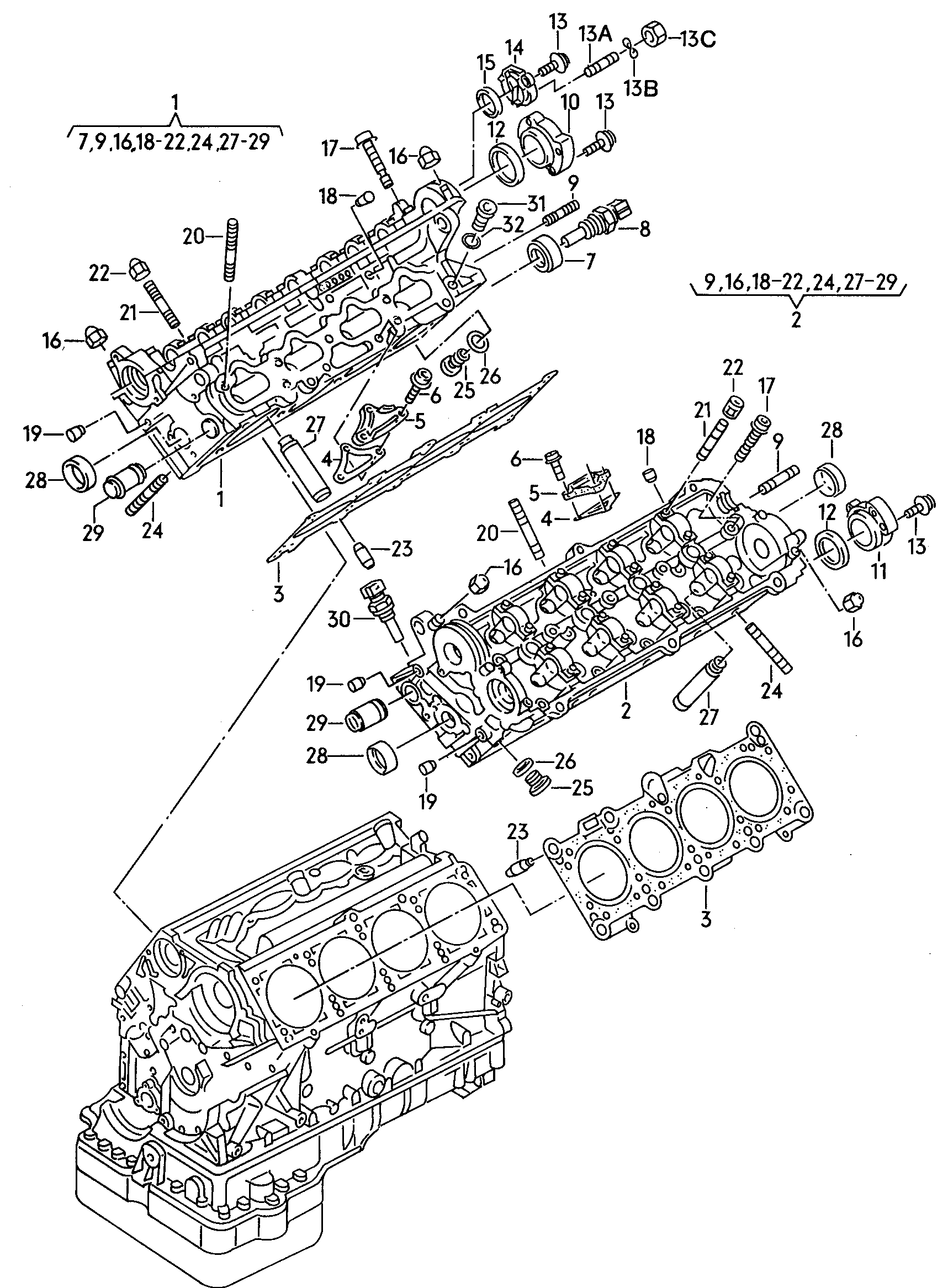 AUDI 077103383AC - Garnitura, chiulasa aaoparts.ro