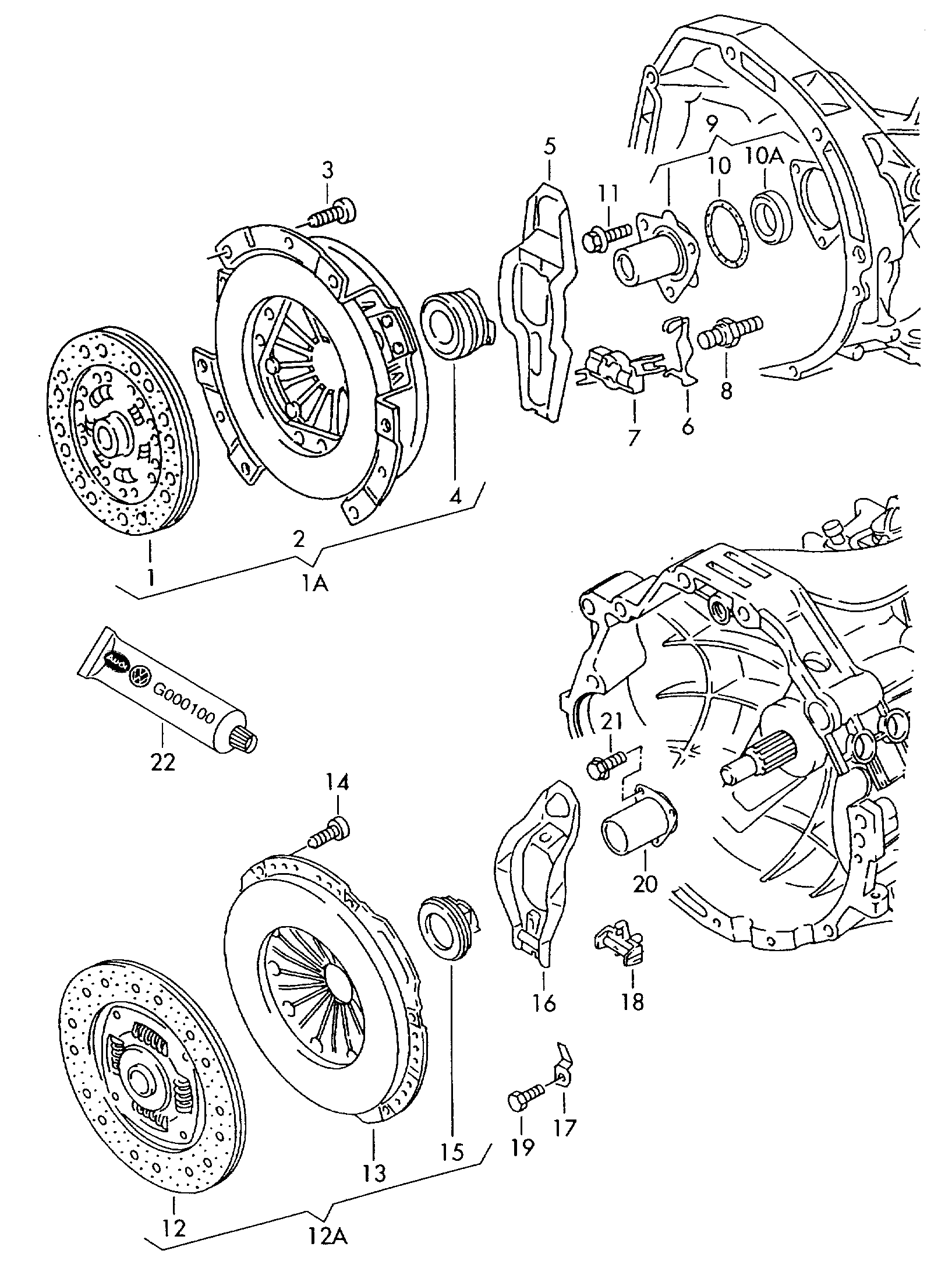 Porsche 06B 141 031L - Disc ambreiaj aaoparts.ro