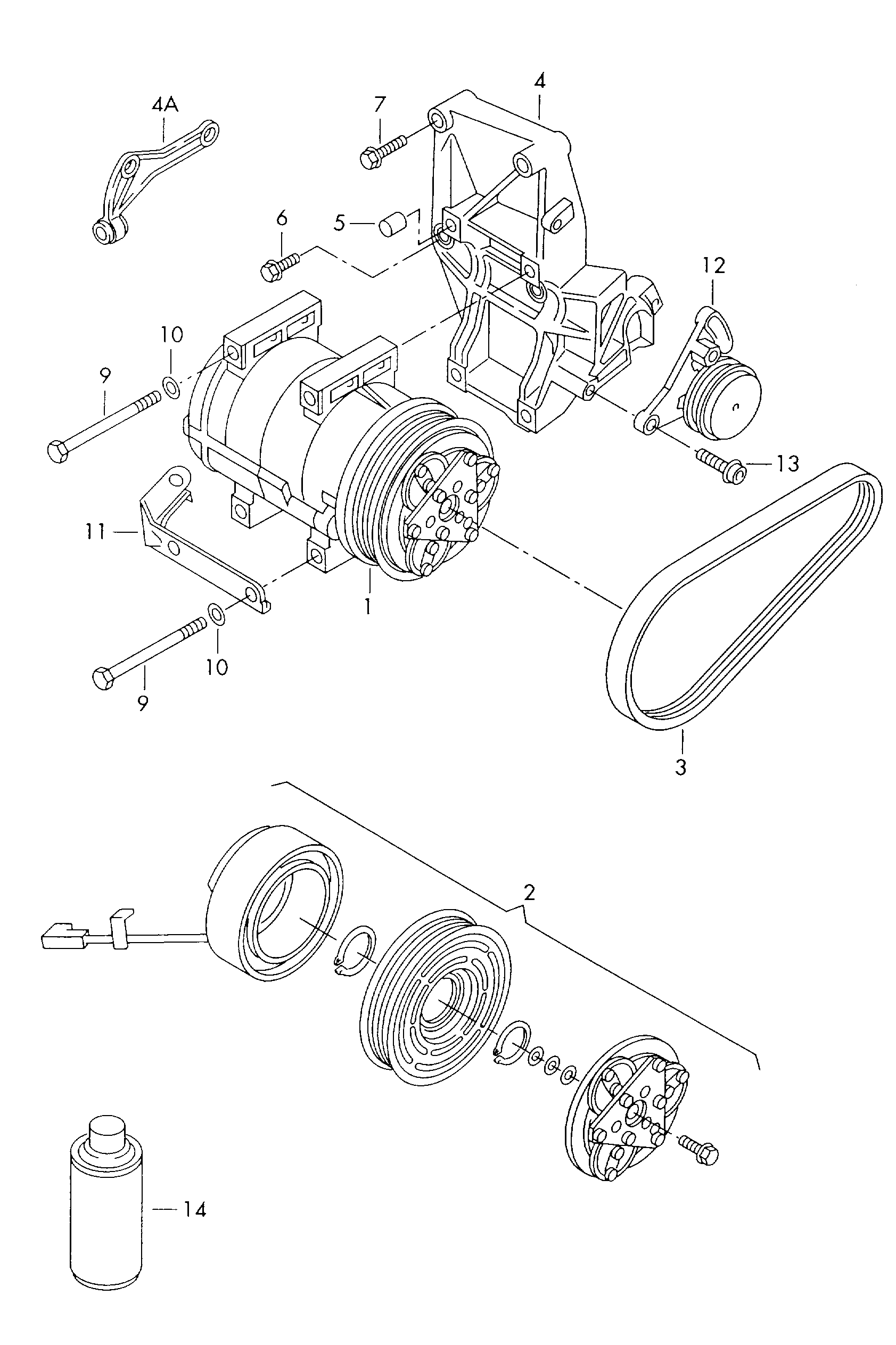 AUDI 8D0260805J - Compresor, climatizare aaoparts.ro