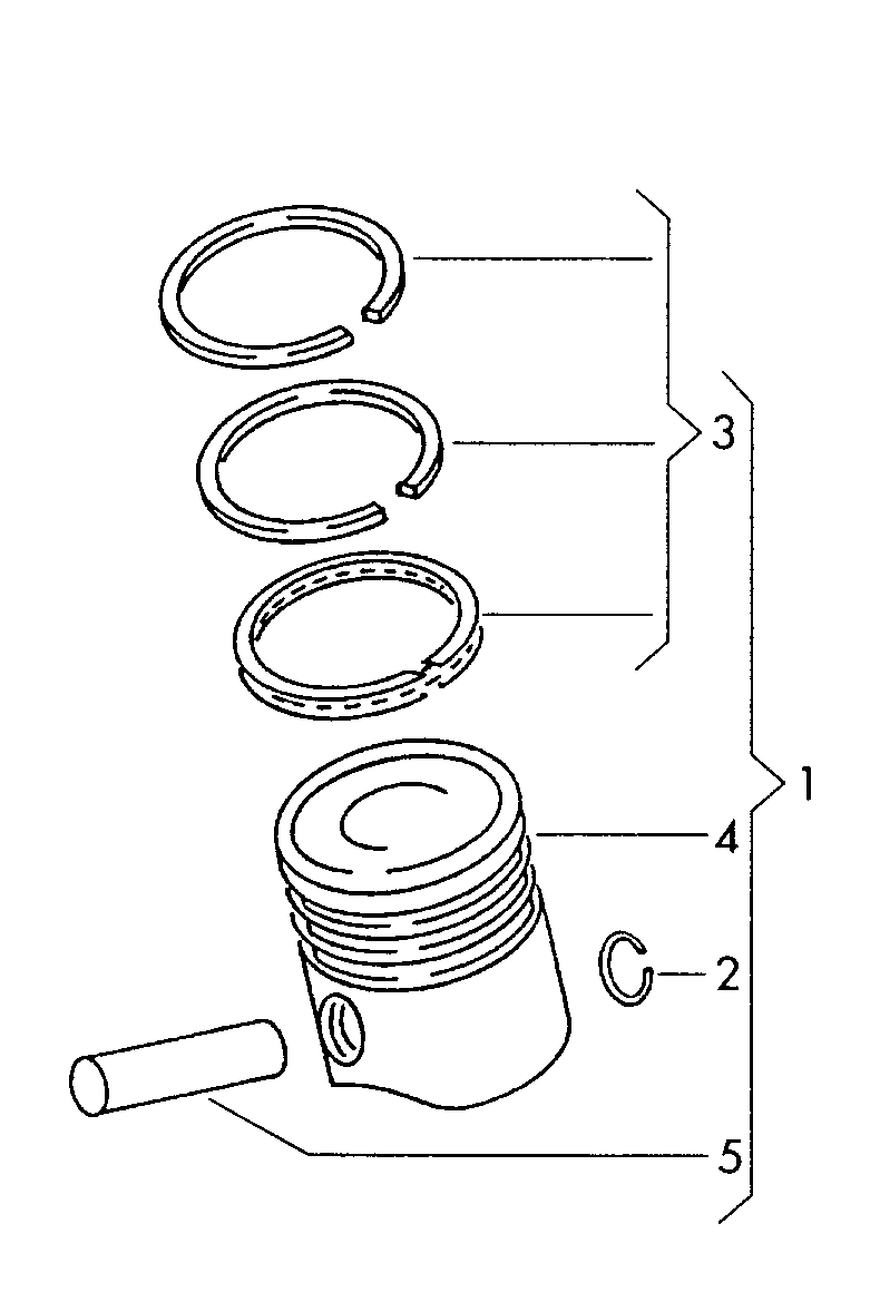 VW 028107065BS - Piston aaoparts.ro