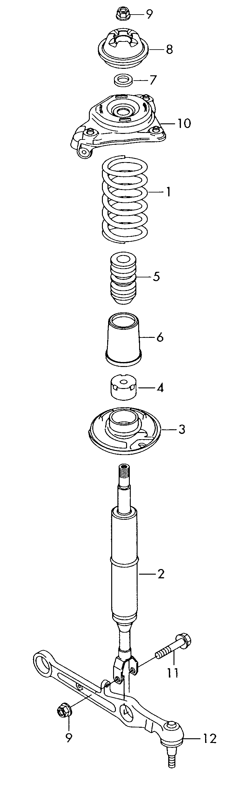 AUDI 4F0412377D - Rulment sarcina suport arc aaoparts.ro