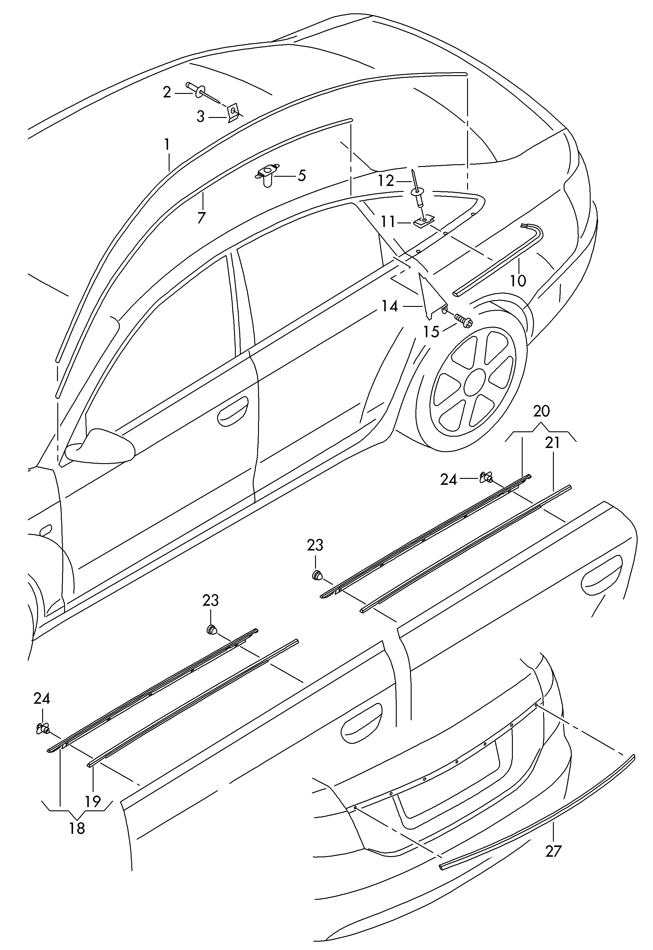 VAG 8L3837199B - Nit de desfacere aaoparts.ro