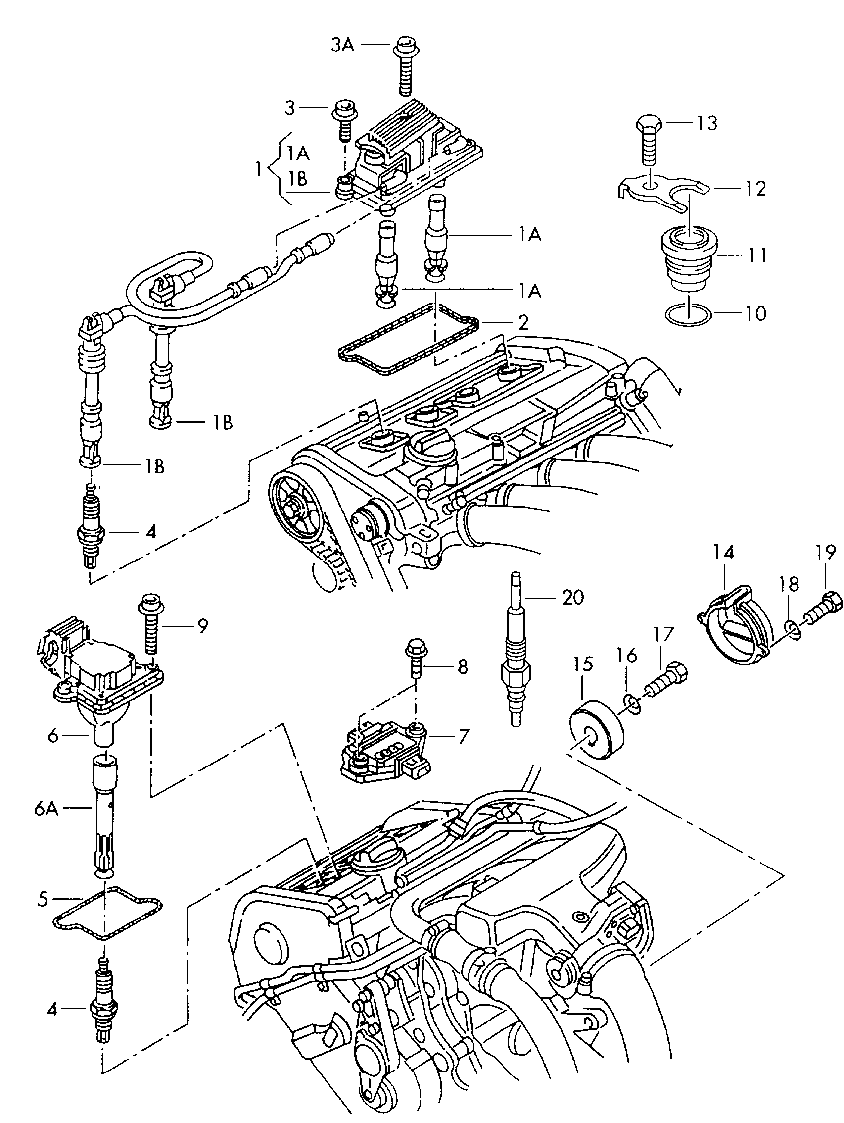 AUDI 058 905 105 - Bobina de inductie aaoparts.ro