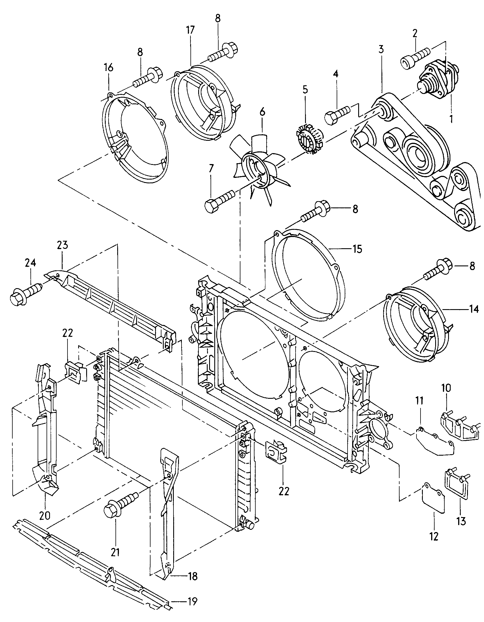 Kamoka 7300007 - Cupla, ventilator radiator aaoparts.ro