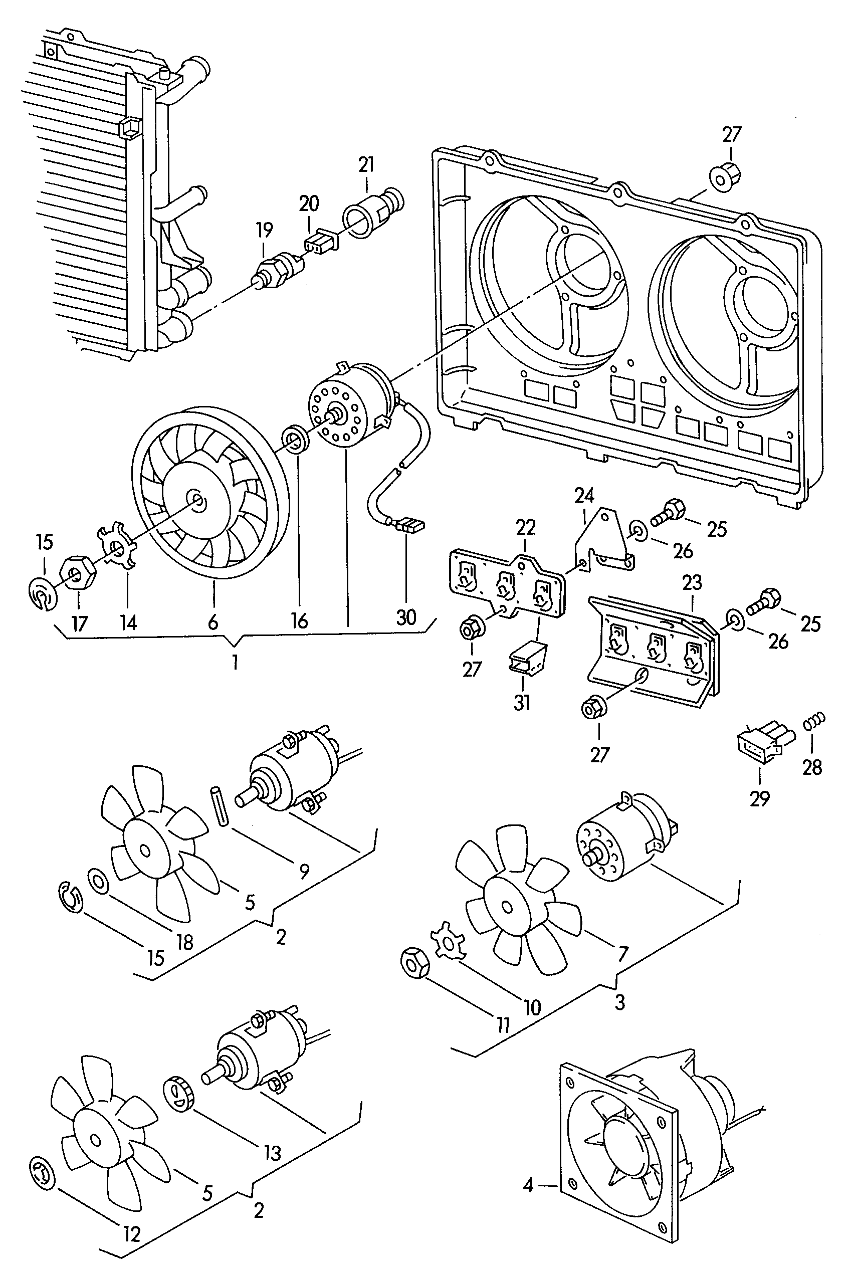 AUDI 191 959 481 A - Comutator temperatura, ventilator radiator aaoparts.ro