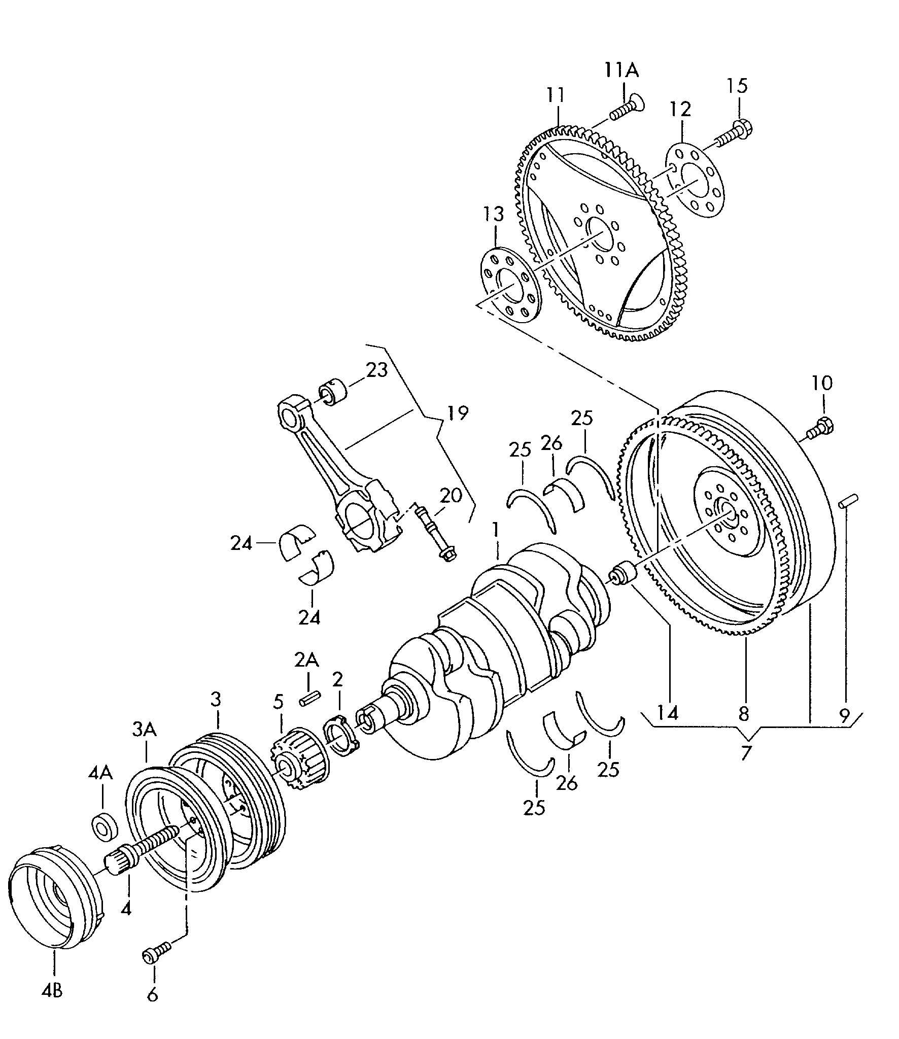 AUDI 059 105 251 AC - Fulie curea, arbore cotit aaoparts.ro