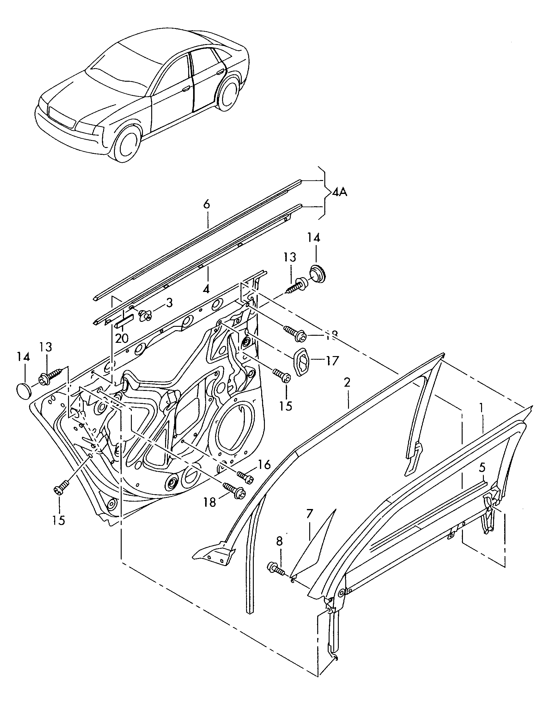 VAG 8L3837199B - Nit de desfacere aaoparts.ro