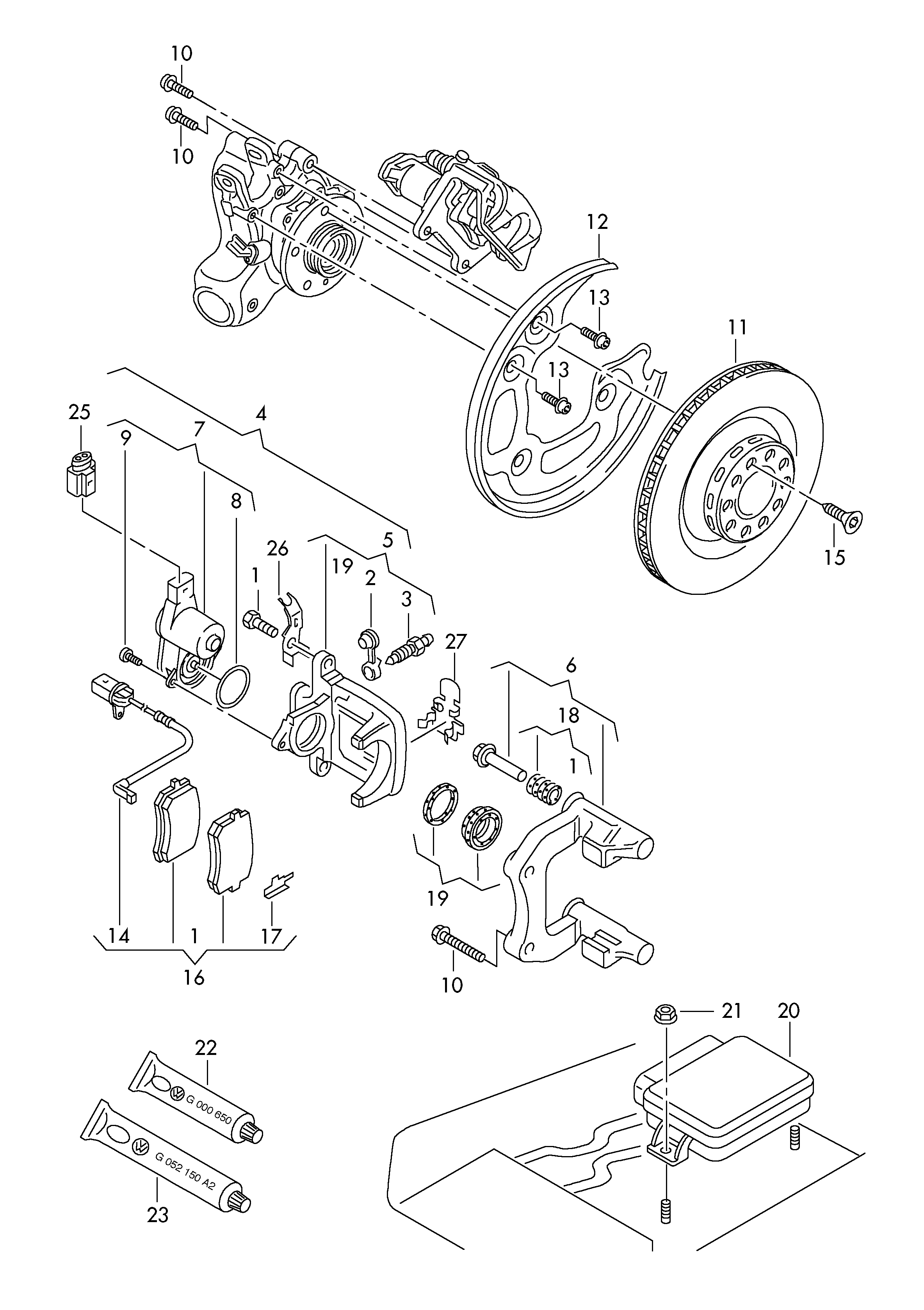 AUDI 4H0 698 451  D - Set placute frana,frana disc aaoparts.ro