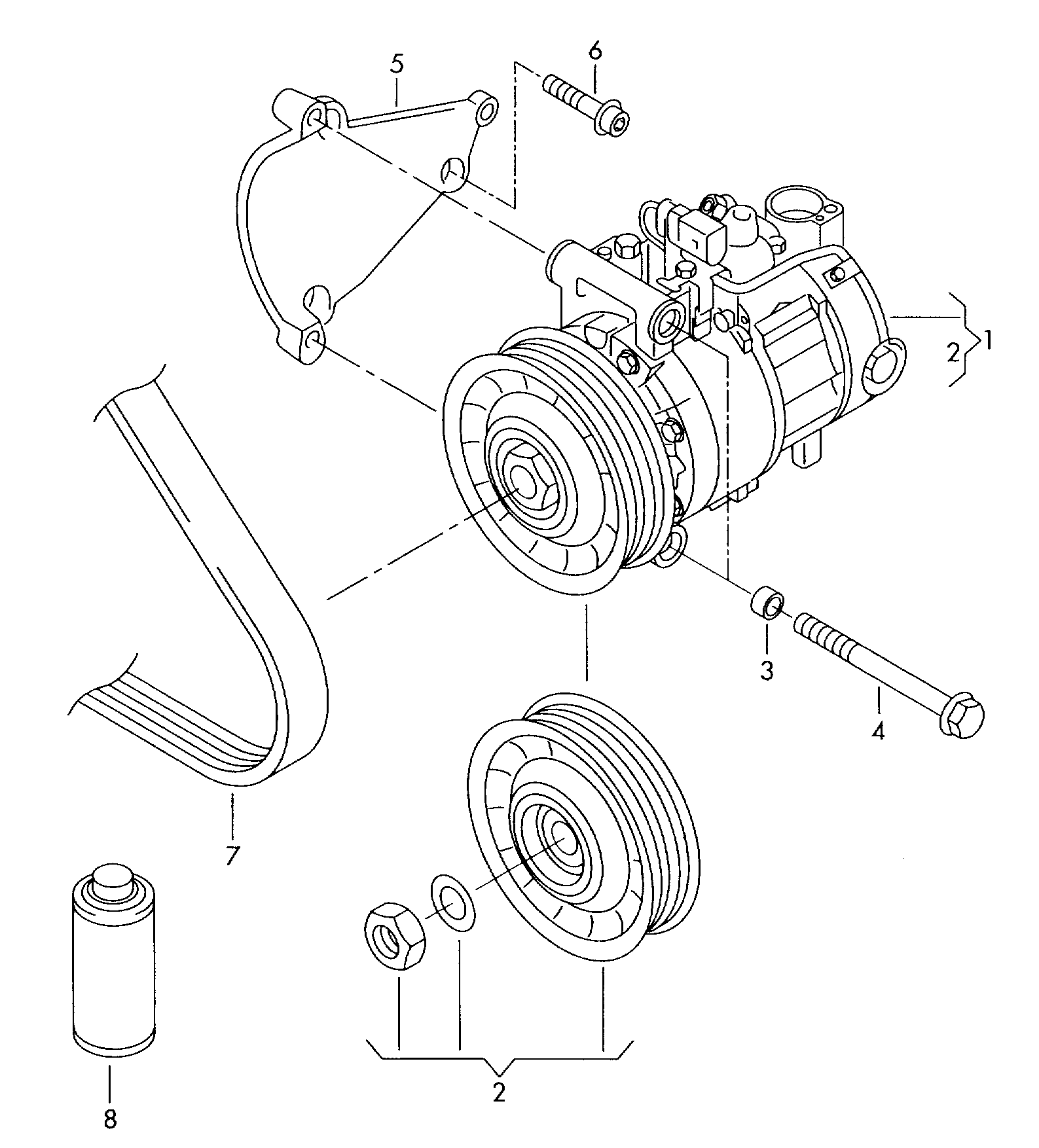 AUDI 4H0260805 - Compresor, climatizare aaoparts.ro